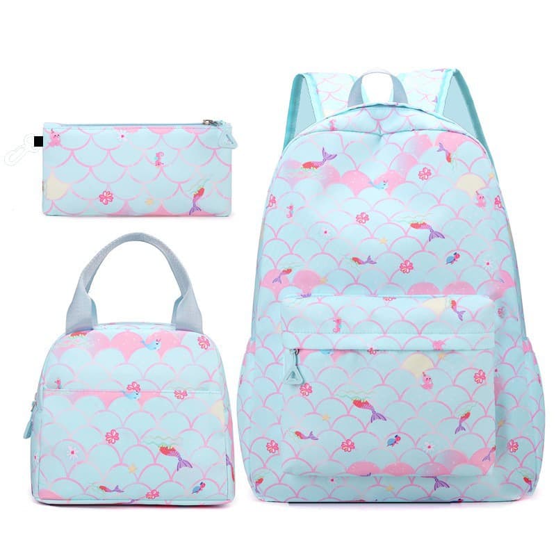Student Backpack 3-Piece Set for Middle School, High School Girls, Large Capacity