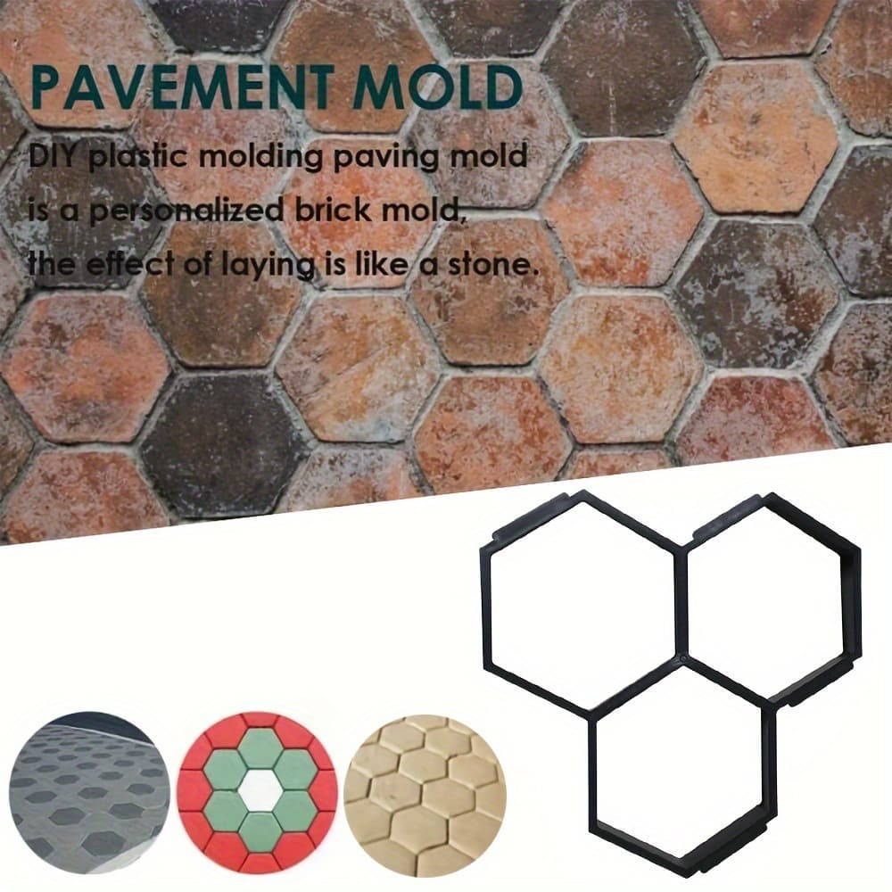 DIY Paving Mold Plastic Cement Ground Mold Parking Lot Concrete Garden Cement Mold Yard Path
