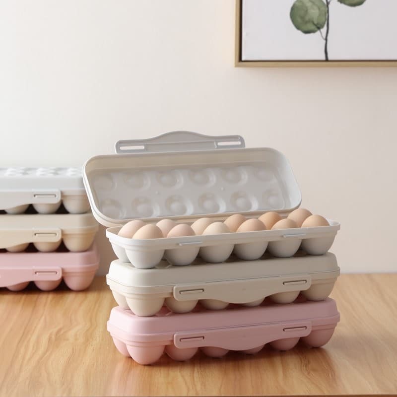 Shockproof portable plastic egg tray outdoor egg box anti-shock protection goose formation storage box egg container