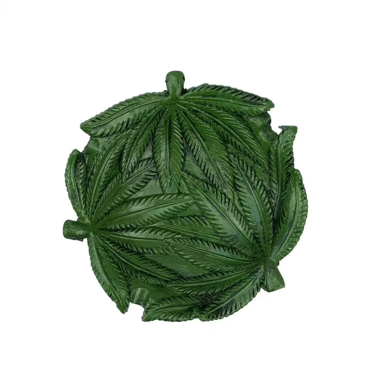 Cross-border Hot Selling Creative Leaf Ashtray Decoration Home Resin Thickened Personalized Ashtray Factory Wholesale