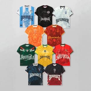 YOUNGLA World Cup Jersey Digital Print Short Sleeve Breathable T-Shirt Fitness Wear 2026 Summer New