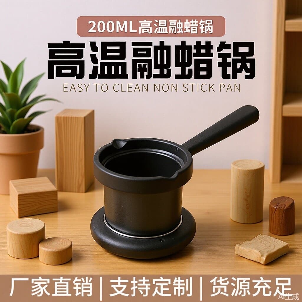New Non-Stick Heating Wax Bean Beauty Hair Removal Wax Machine 200ML Wax Bean Machine DIY Candle Handmade Cup Beeswax