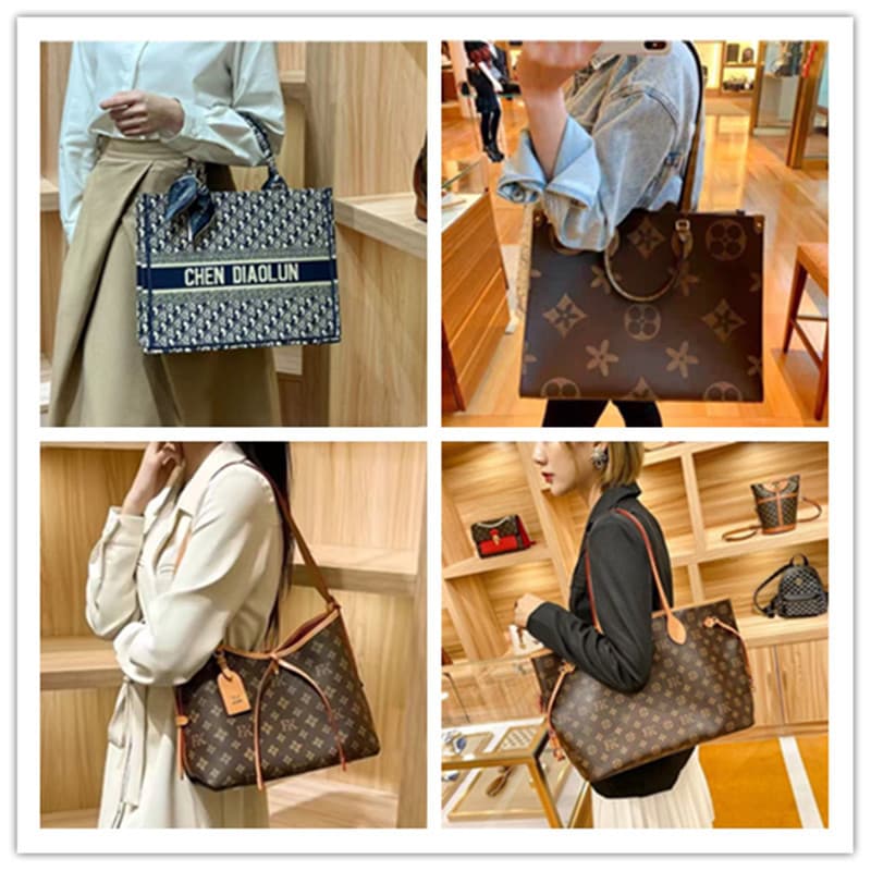 New Cross-Border Women's Bag Shoulder Bag Handbag Genuine Leather Tote Bag Mother-Child Bag Shopping Bag Messenger Bag