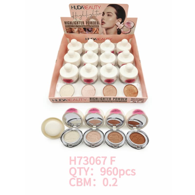 HUDA Beauty Multi-Color Adaptable Skin Tone High-End Glossy Look Fine Powder Long-Lasting Shine