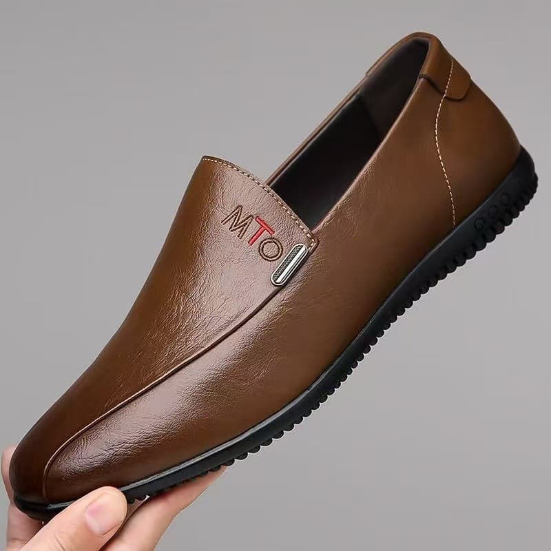 Men's Fashion Autumn New Casual Leather Slip-On Loafers Driving Shoes Wholesale