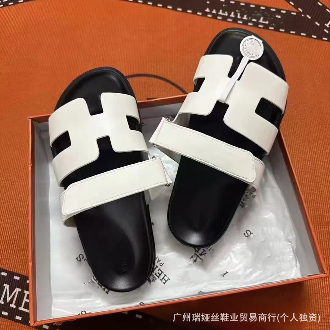 Export Special H Slippers 2025 New Style Velcro Summer Women's Sports Casual Versatile Uncle Slippers Sandals