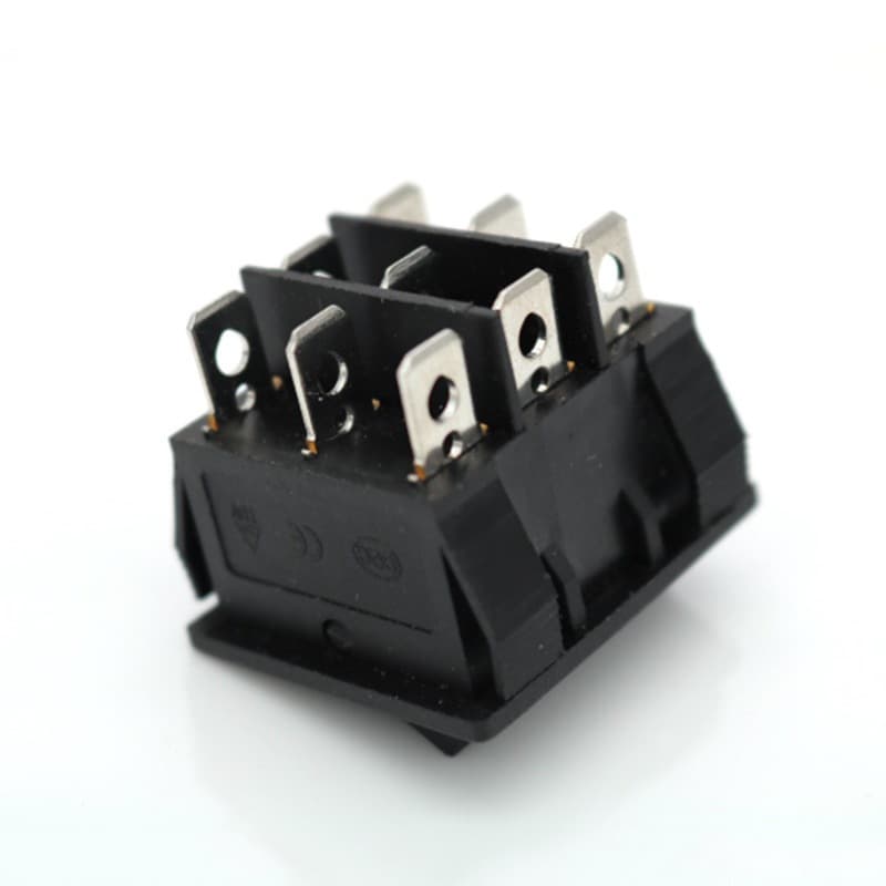 KCD9 Rocker Switch 2-Position 6/9-Pin High Current Toggle Switch for Roller Shutter Doors and Fire Alarm Systems