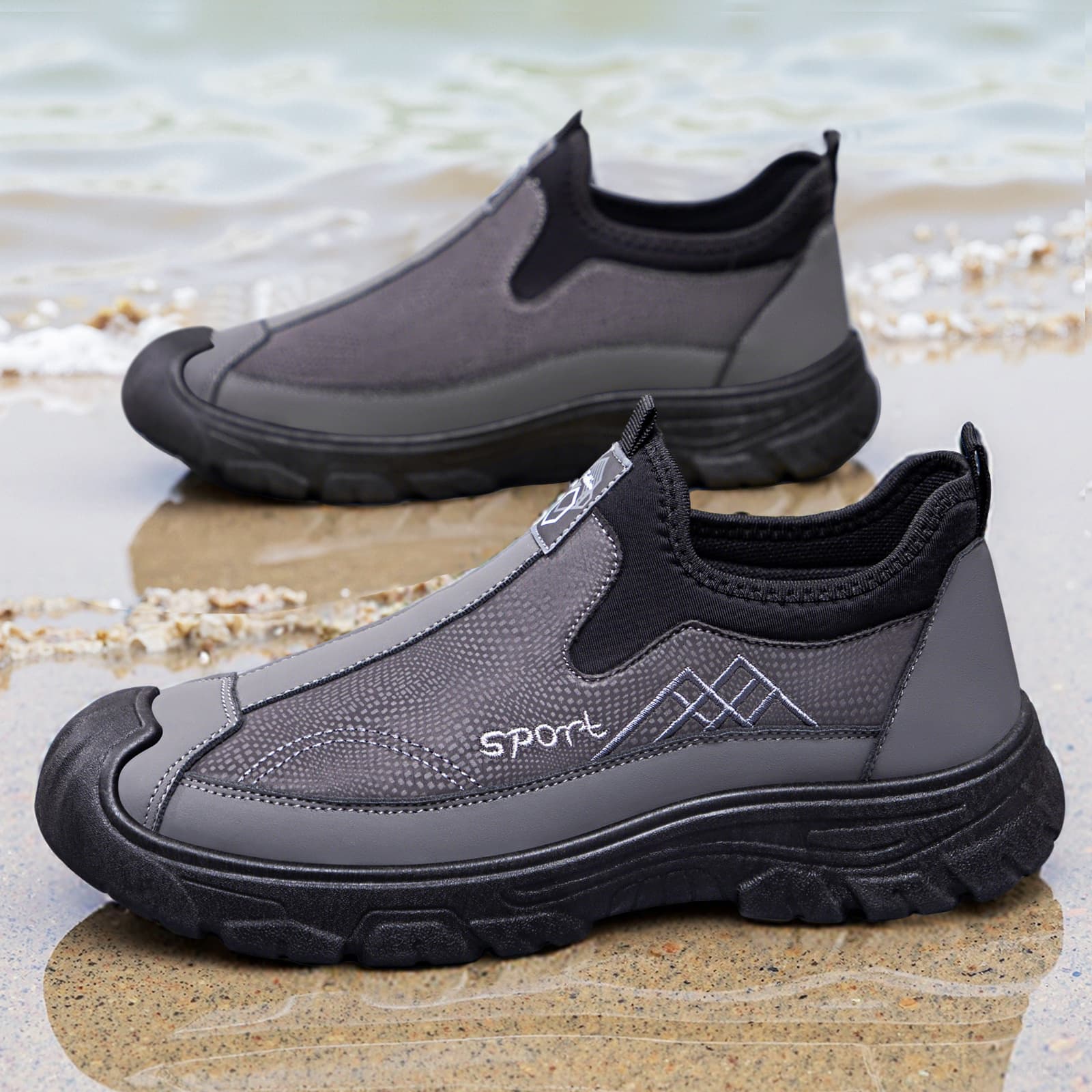 Men's Shoes, New Summer Style, Versatile Casual Shoes, Soft-Soled Comfortable Dad Shoes, Factory Direct Sales, Slip-On Cloth Shoes