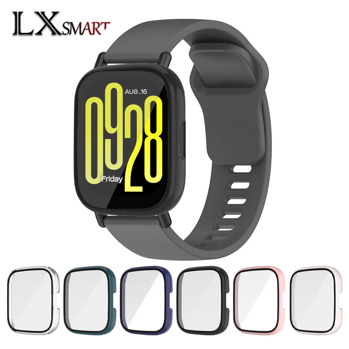 Compatible with Redmi Watch 6/5/4 Active/Lite PC integrated shell and film protective case, youth edition shell
