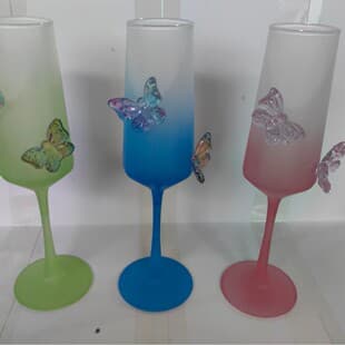 Champagne Glass High Appearance Stemmed Cocktail White Wine Glass Crystal Creative Red Wine Glass Bubble