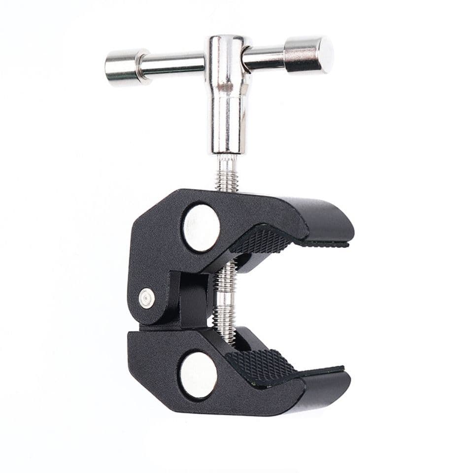 Large Crab Clamp Metal Q-Type Fixed Clamp Magic Arm Universal Adjustable Mount Tube Clamp Camera Equipment Heavy-Duty Clamp