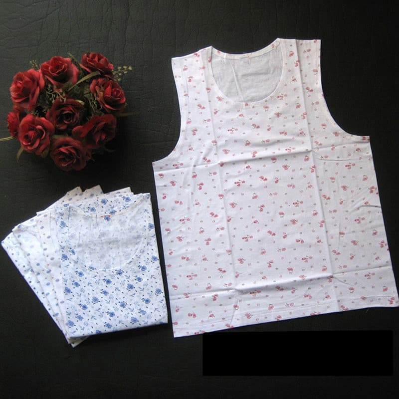Women's Cotton Vest Summer Plus Size Elderly Vest for Seniors Undershirt for Mother and Mother-in-law