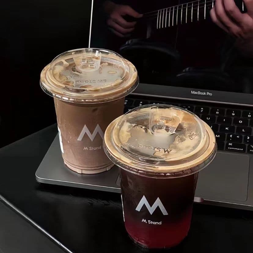 Transparent PET Disposable Coffee Cup 400ml Thickened High Transparency Flat Bottom Cold Drink Ice Cup Milk Tea Cup