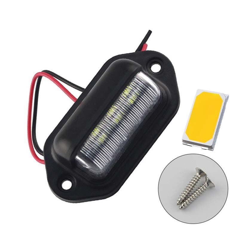 Cross-border Supply 6LED Truck License Plate Light Car Truck Bus Trailer Side Light Tail Light