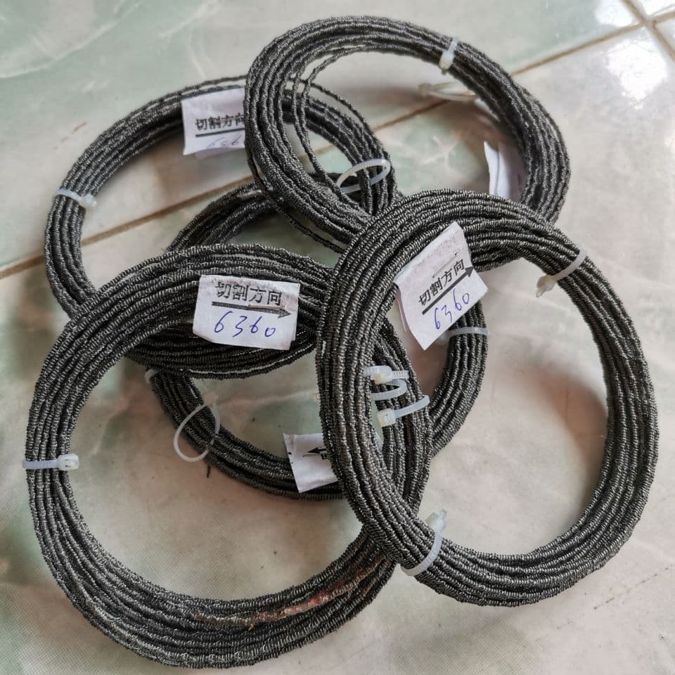 EVA Cutting Wire Aluminum Silicate Wire Knife Saw Blade Polyurethane Homogeneous Board Cutting Saw Line Knife Black and Yellow Full Range