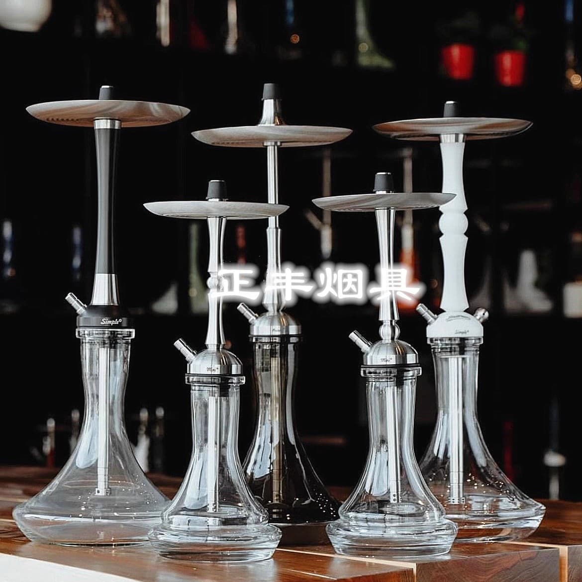 Russian Single-Tube MattPear Premium Stainless Steel Hookah Bar KTV Hookah