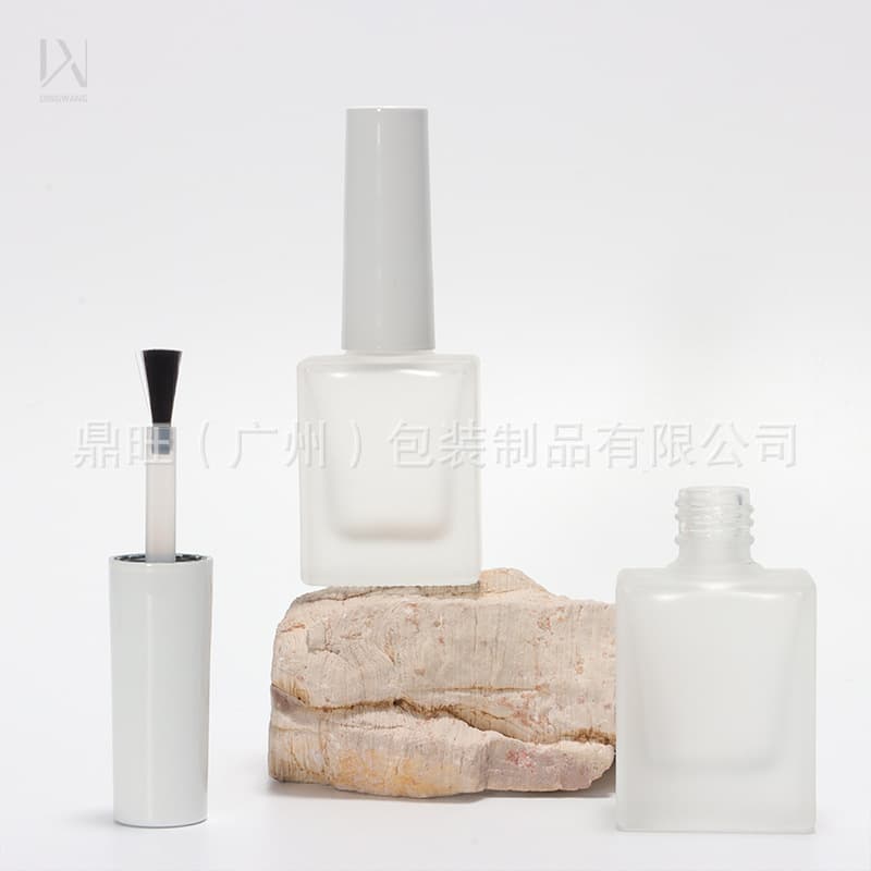 Original Factory 12ml Gel Polish Bottle Frosted Nail Polish Glass Empty Bottle Gel Polish Refill Bottle