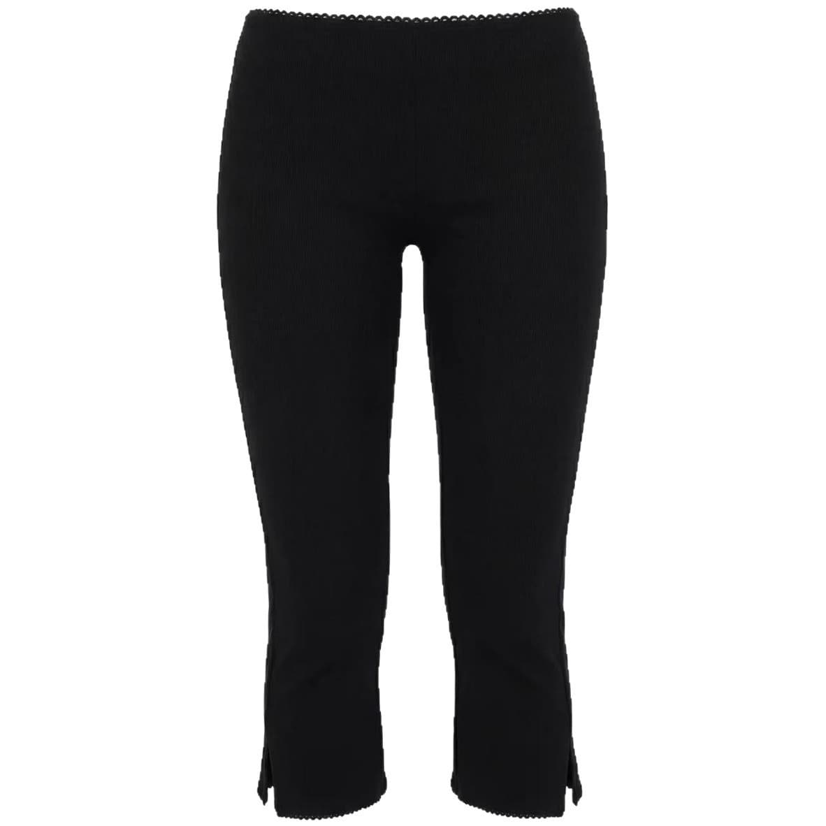 Cross-border 2026 Amazon European and American Summer Women's Elastic Waist Casual Pants Low Waist Lace Slim Slit Slit Leggings