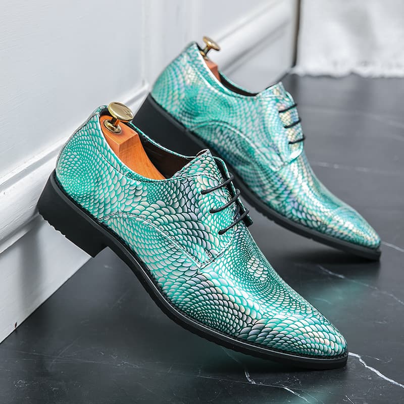 Men's Casual Leather Shoes Fashion Cross-border Large Size New Pointed Toe Leather Shoes Trendy Pointed Toe Leather Shoes Groom Wedding Leather Shoes