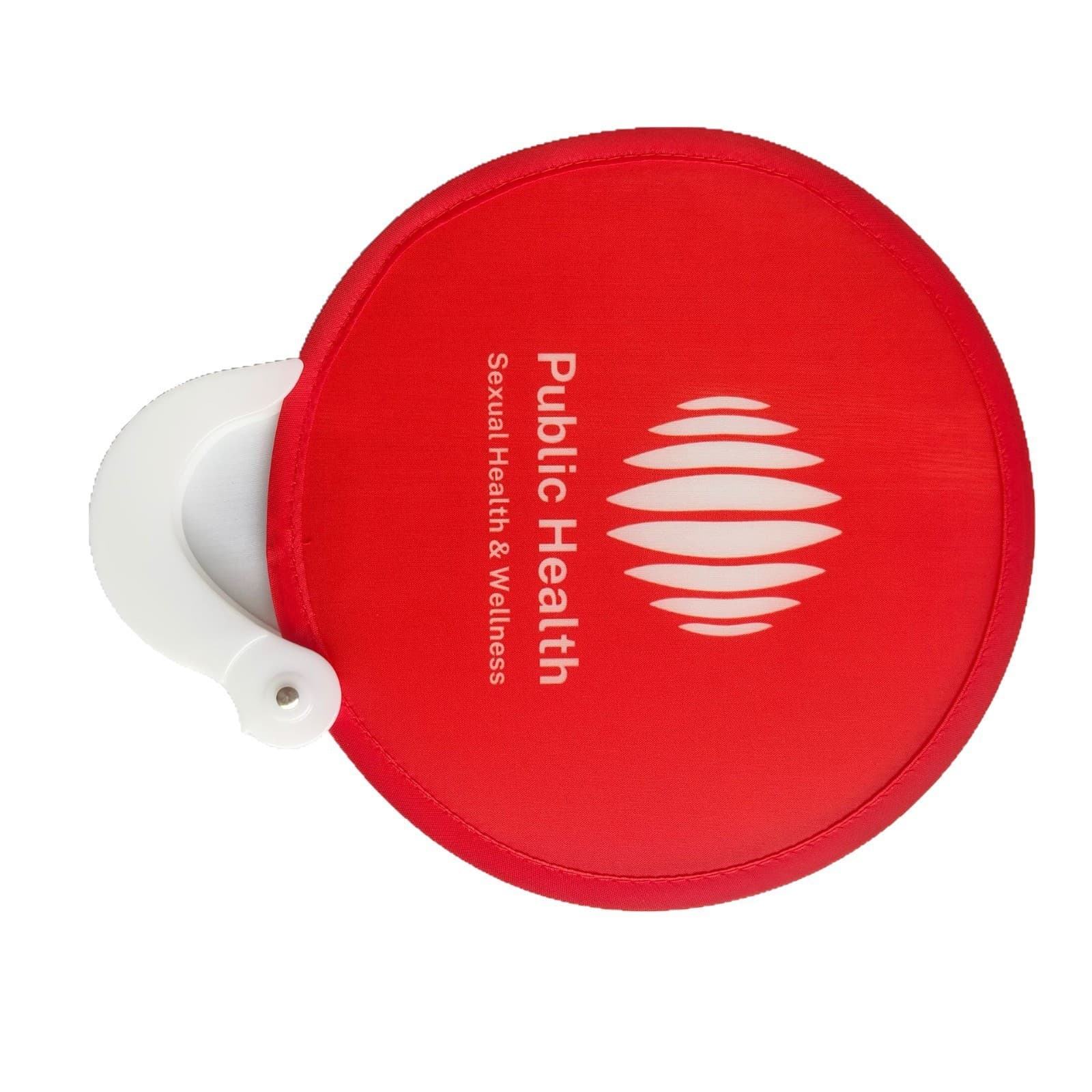 Customized folding fan with logo, foldable round fan, flying disc fan, portable mini fan, customized nylon polyester advertising fan