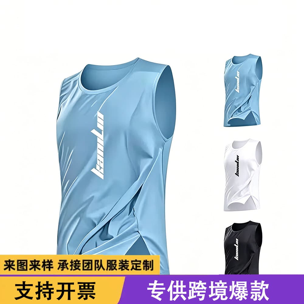 Amazon Cross-border Trade American Trendy Sports Vest for Men Summer 2026 New Loose Sleeveless Top