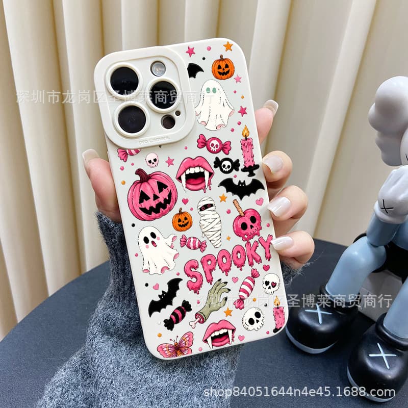 Pumpkin Bat Case for Apple iPhone 17, iPhone 16 Pro Max, All 15/14, Shockproof 18 Protective Cover X
