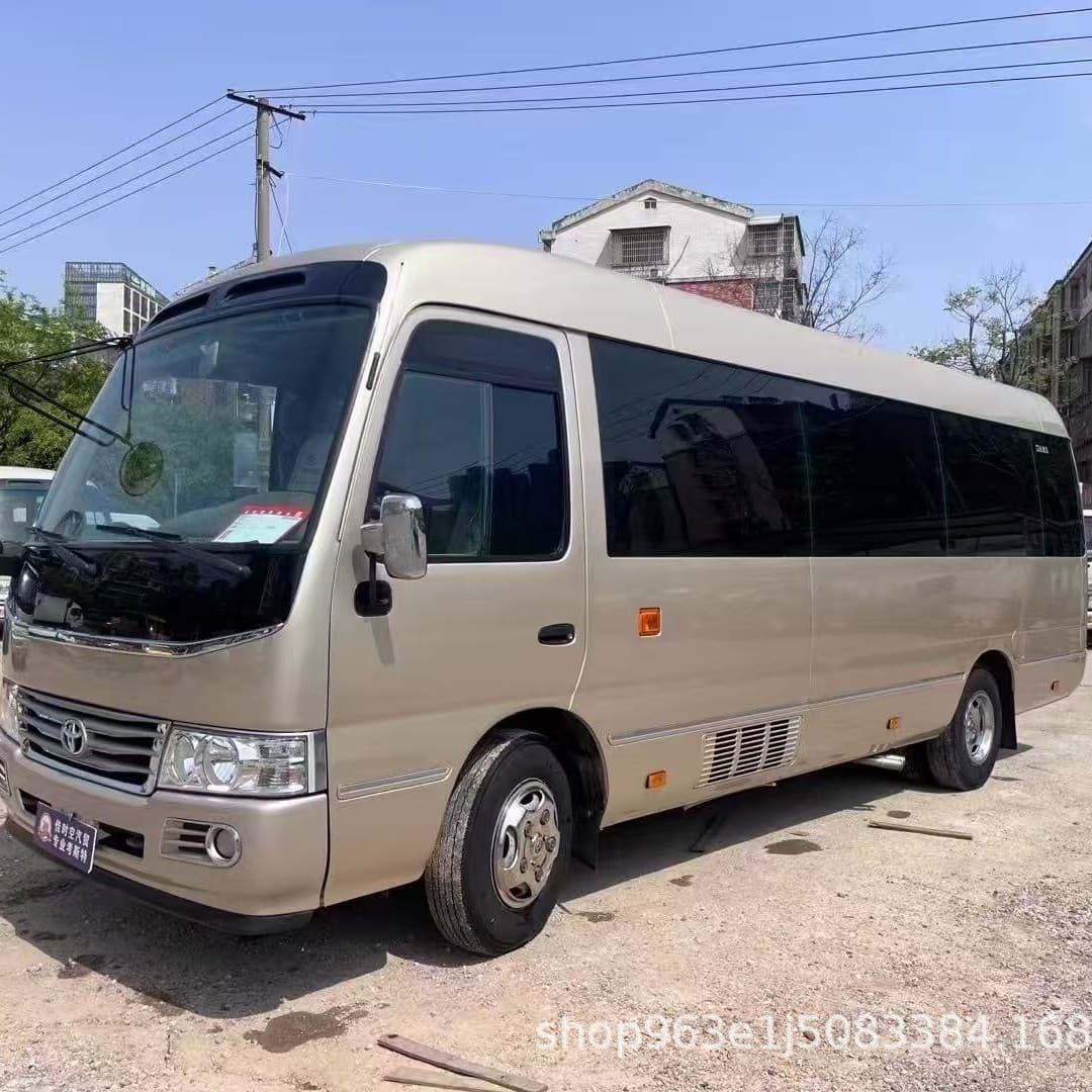Toyota Coaster 19-23 seater minibus/business van with optional additional seats available for cross-border export.