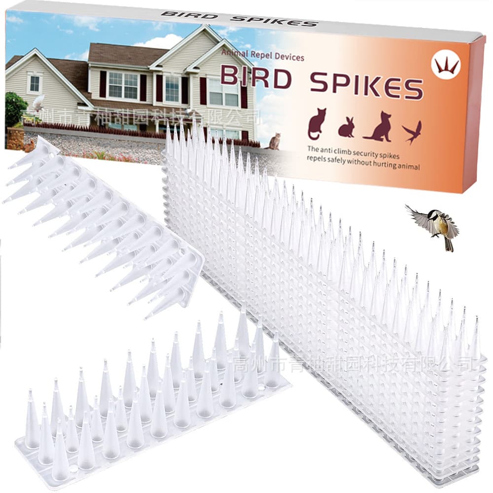 Multi-functional Bird Repellent 12-Piece Color Box Set 43cm Plastic Bird Deterrent Anti-Cat Anti-Theft Spikes