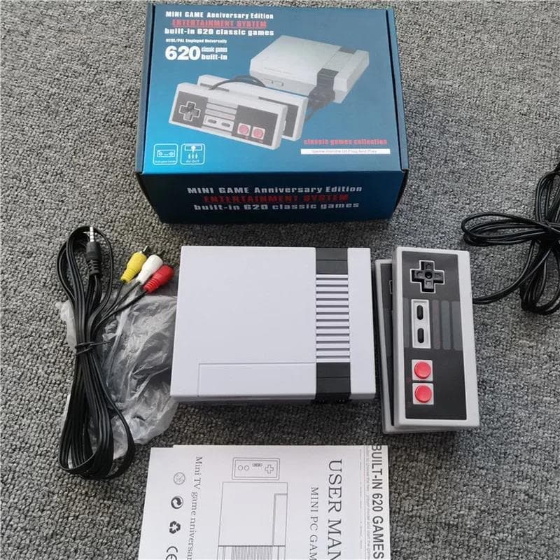 NES620 8-bit FC Mini Two-Player Classic Retro Game Console with TV Connection (Famicom) - A Bestselling Export Product
