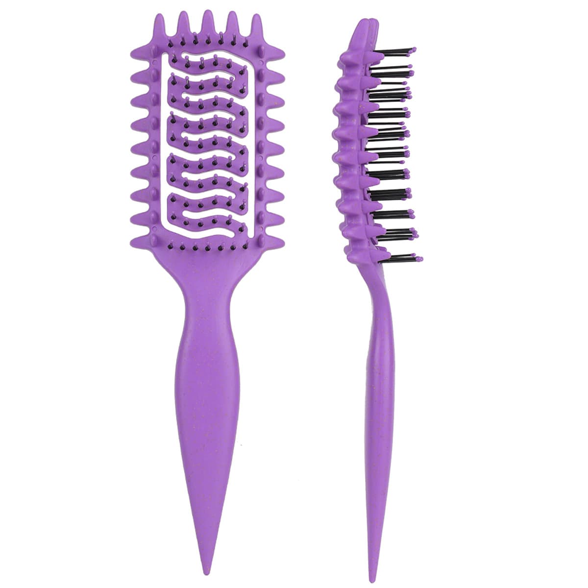 Cross-Border New Product Bounce Comb Curly Comb Rib Comb Straw Comb Wet and Dry Comb Hot Selling In Stock