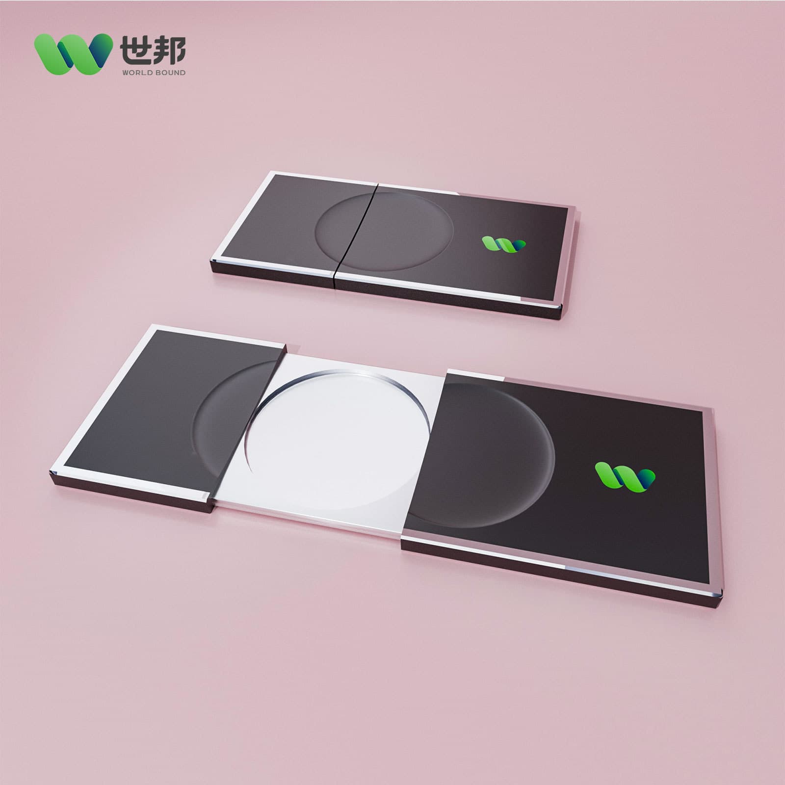 Custom square zinc alloy solid perfume boxes, oxidized black slide cover metal cosmetic packaging factory.