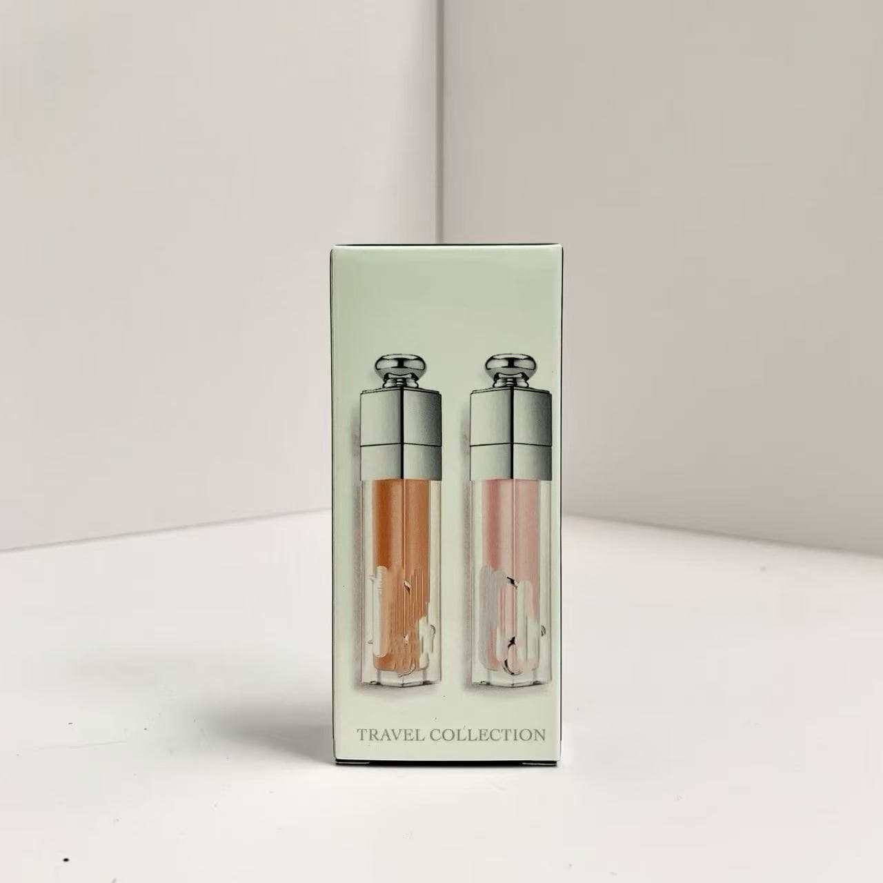 Di Jia Lip Care Trio Set: Color-Changing 001 Full Size, Lip Plumping Gloss 001 Full Size, Lip Plumping Gloss 038 Sample
