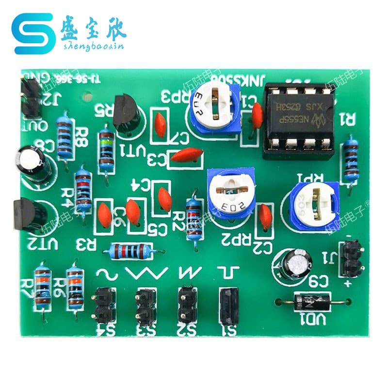 555 Multi-Channel Waveform Generator Kit Paired Single Recruitment Electronic Skills College Entrance DIY Soldering TJ-56-366