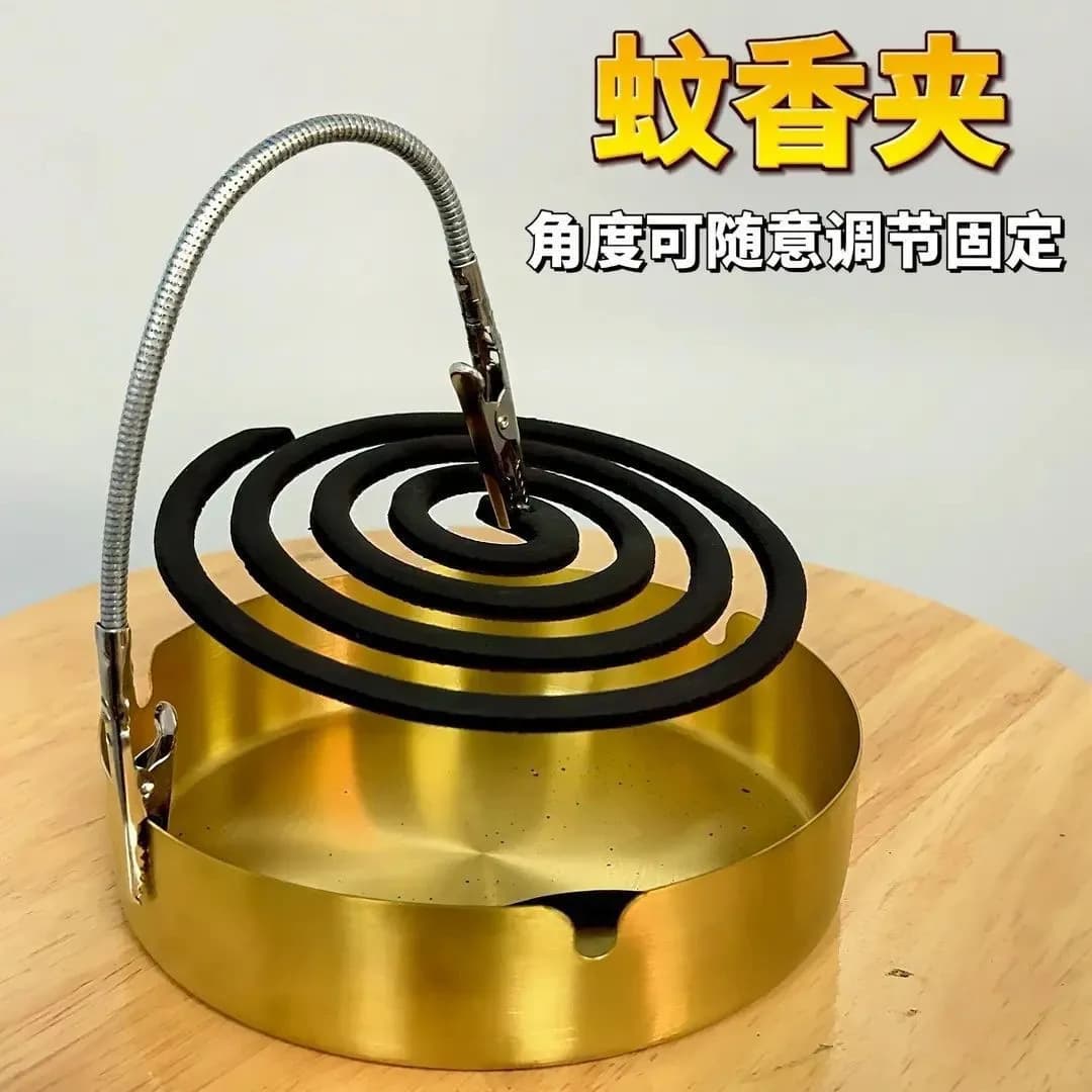 Double-Headed Mosquito Coil Clip Specialized Stainless Steel Clip Tool Alligator Clip Stand Placement Holder Broken Coil Clip