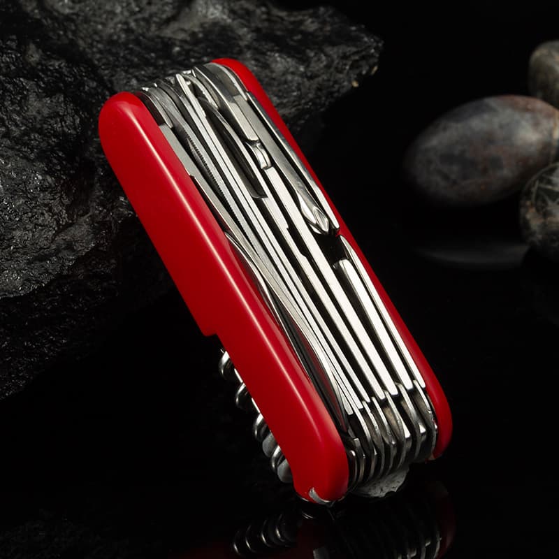 Multifunctional Knife Self-Defense Camping Travel Portable Swiss Army Knife EDC 17-in-1 Folding Sharp Tool Set In Stock