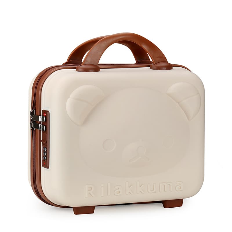 Children's Portable Suitcase Makeup Box 14inch Cartoon Cute Password Box Convenient Mini Storage Box for Women