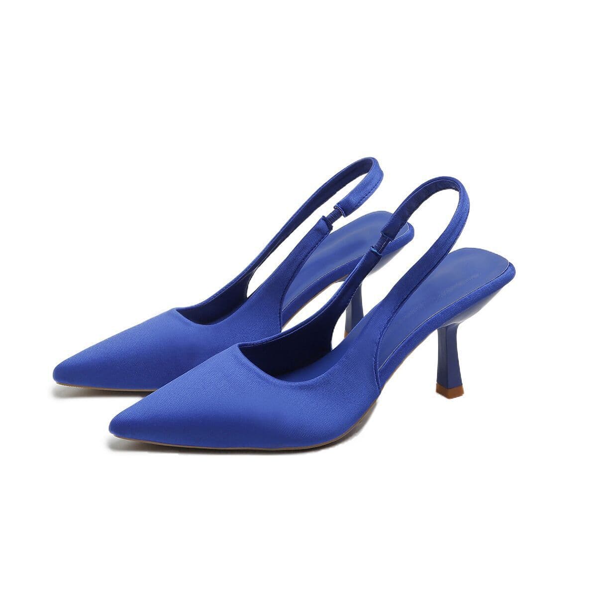 2026 Spring and Summer New Style Pointed Toe Stiletto High Heels Single Shoes Back Hollow Toe Sandals Fairy Style Matching Skirt High Heels
