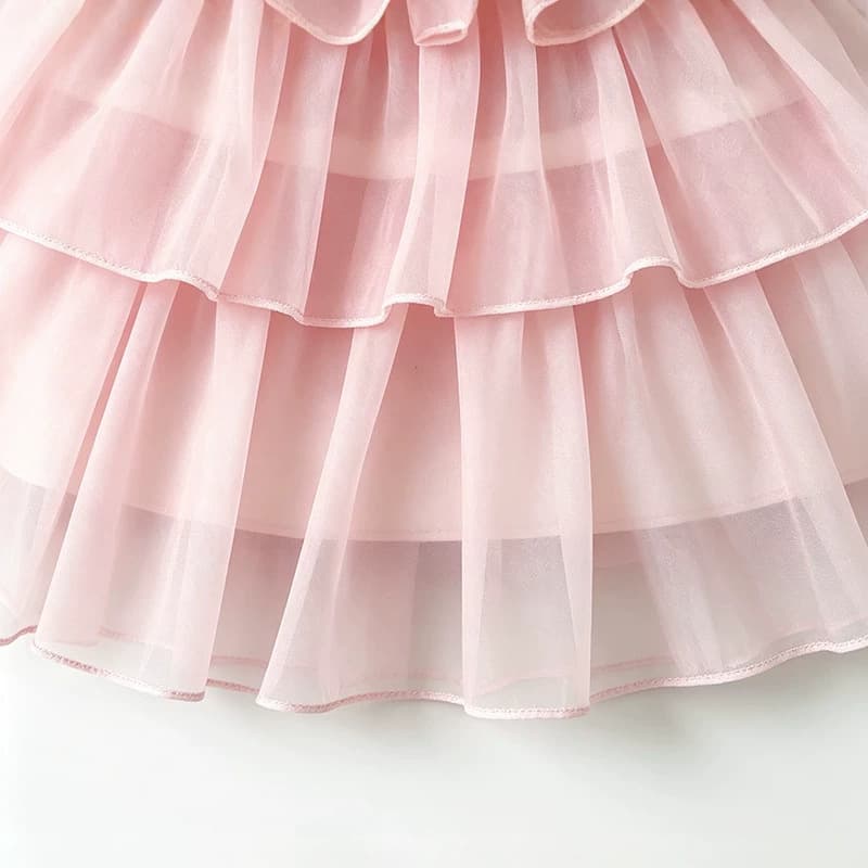 Baby Girls Cool Strapless Dress Fairy Cake Tutu Princess Mesh Skirt Summer Outfit