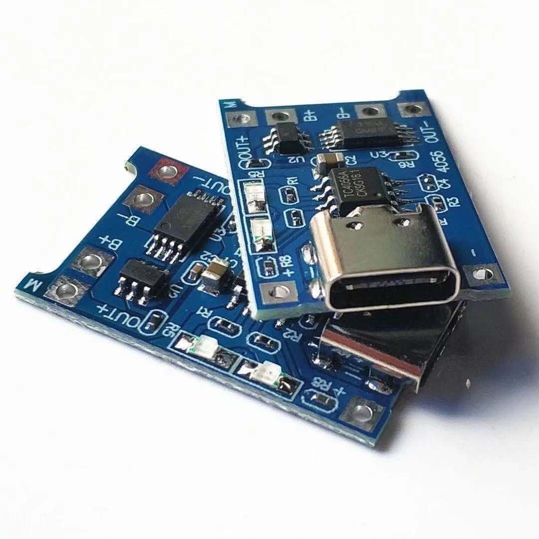 TYPE-C 18650 Lithium Battery Protection Board 3.7V 4.2V Lithium Battery Charging Board 1A Overcharge and Overdischarge Protection