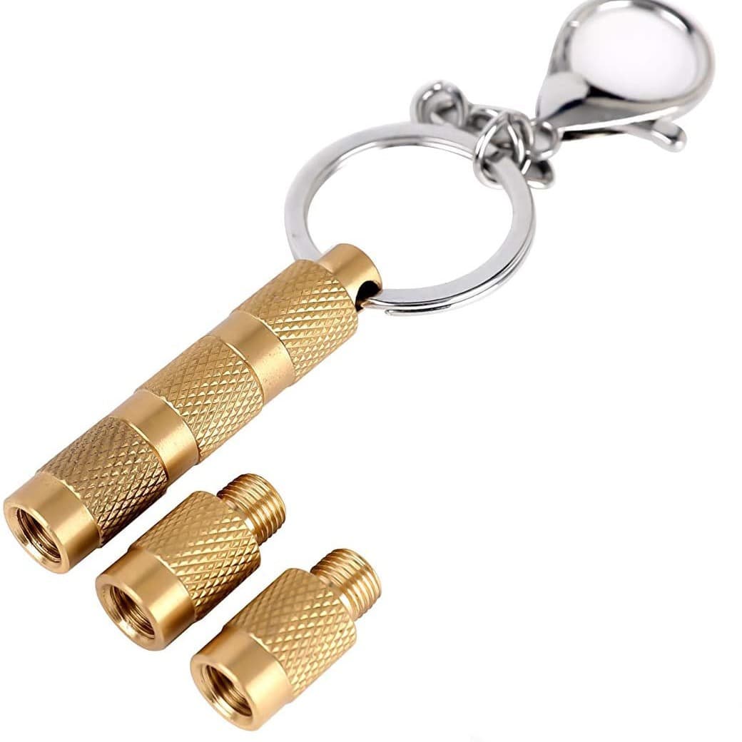 Off-road Vehicle Tire Deflation Valve Four-in-one Solid Brass Easy Storage Tire Deflation Tool