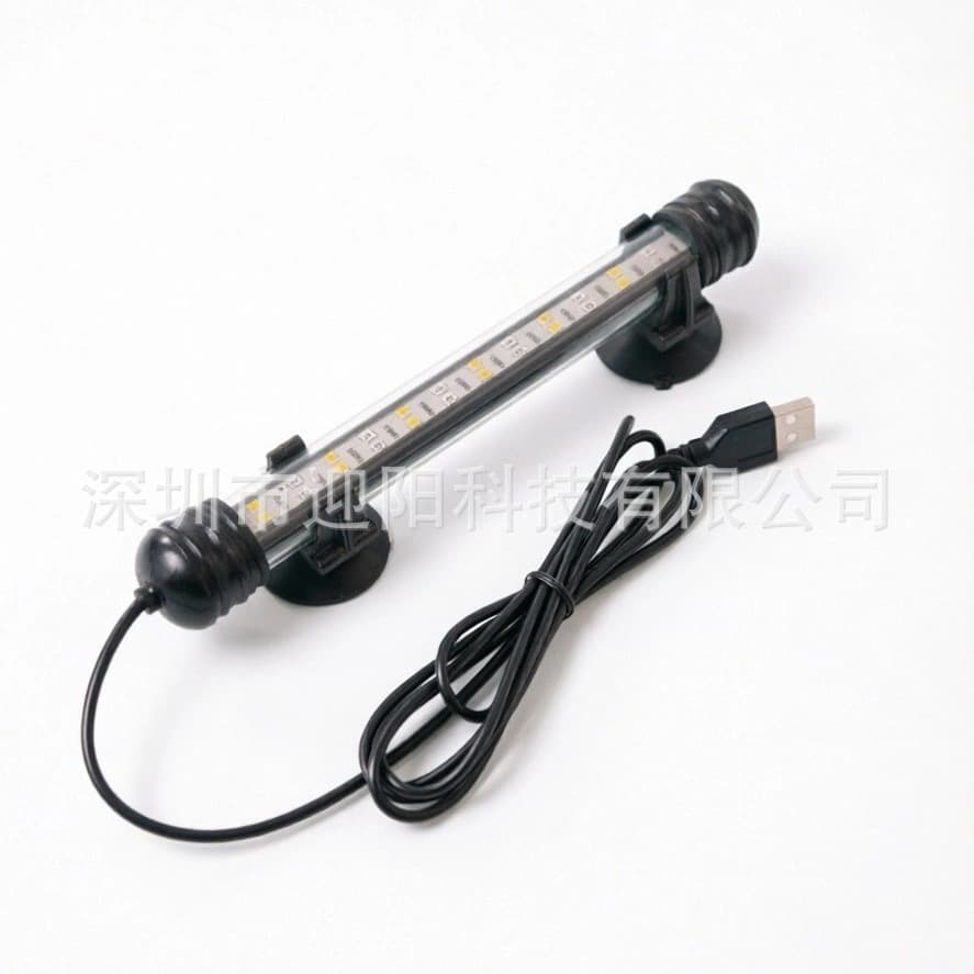 Cross-border Aquarium LED Lighting Landscape Submersible Light Blue and White Light for Fish Tank with 7-color Dimming and Timing