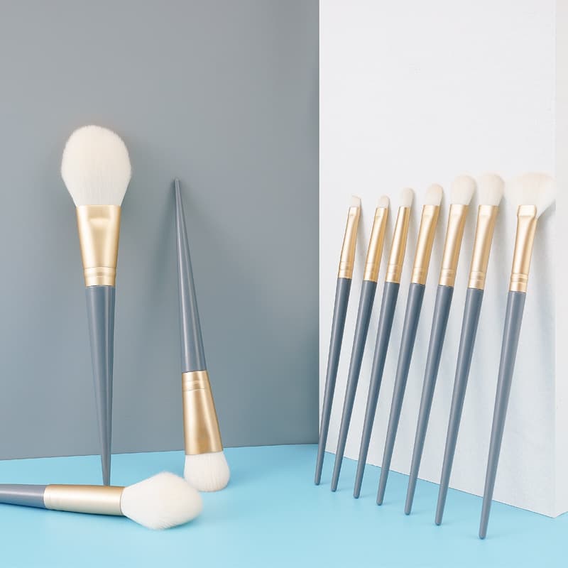 Style Same Blue Bridge 10-Piece Makeup Brush Set, Powder Brush, Eyeshadow Brush, Beginner Student Affordable Full Beauty Brush Set