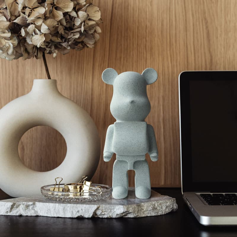 Nordic Living Room and Dining Room Soft Decor Trendy Creative Cartoon Bear Figurine Model Room TV Cabinet Ornament Money Box