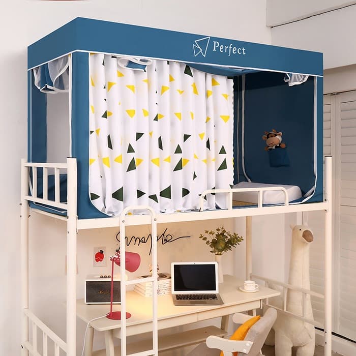 2026 Summer New Mosquito Net Blackout Light-Proof Bunk Bed Curtain Style Mosquito Net for Student Dormitory