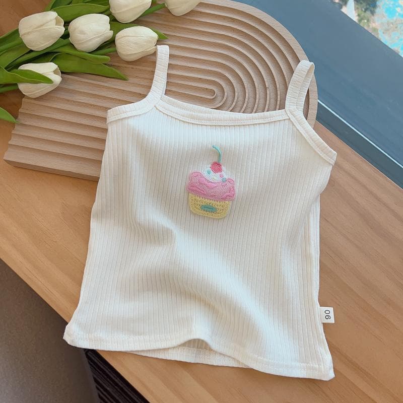 Girls Summer 2026 Outerwear Camisole Children's Candy Color Fresh Solid Color Baby Children's Clothing Tops Bottoming Shirt