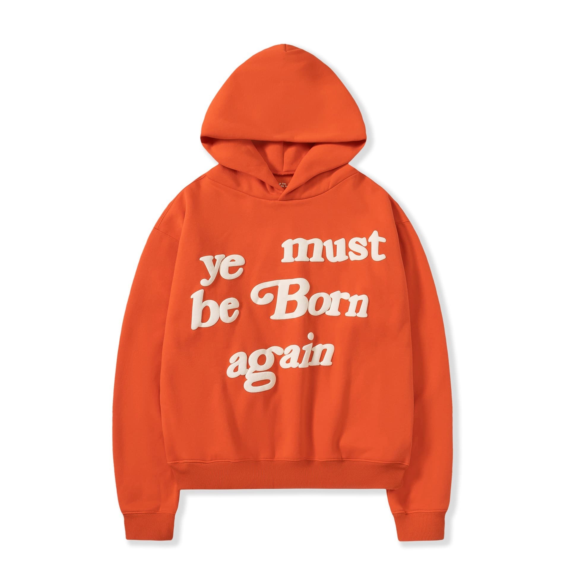 Kanye West & Wu Lei Same Style ye must be born again Foam CPFM CHO Hoodie Fleece-Lined Winter
