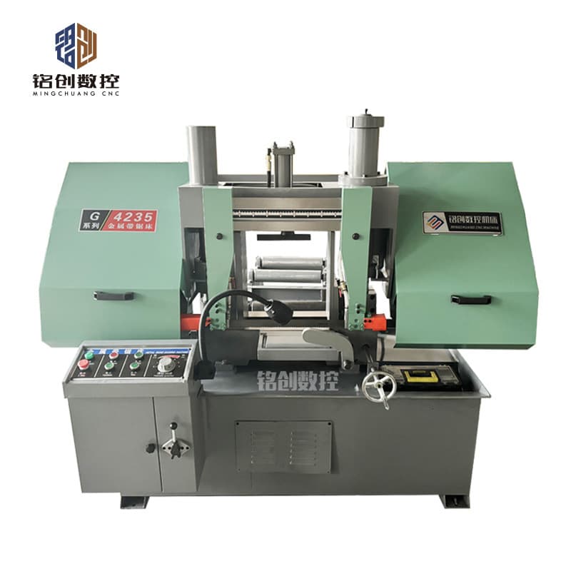 Horizontal band saw GB4250 metal band saw for cutting aluminum and iron pipes - direct from manufacturer.