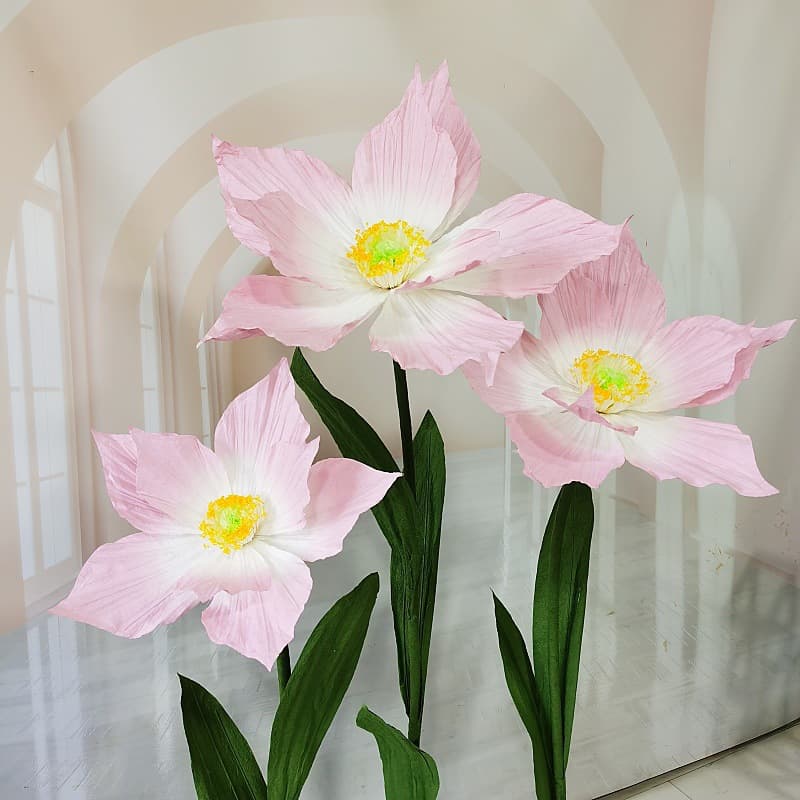 Giant Wedding Handmade Paper Flower Monthly Rose Artificial Flower Stage Decoration Scene Arrangement Wedding Special