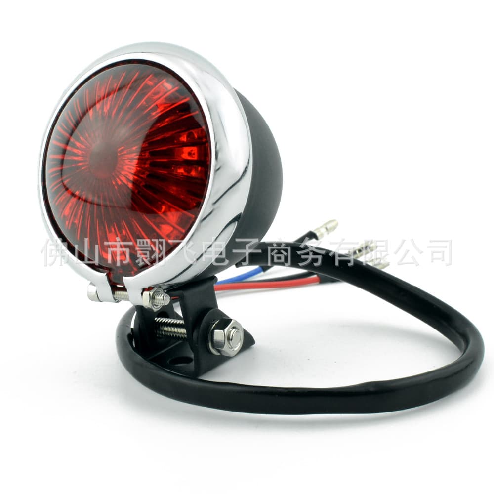Electric Vehicle Modified LED Brake Tail Light Signal Light Vintage LED Small Round Tail Light