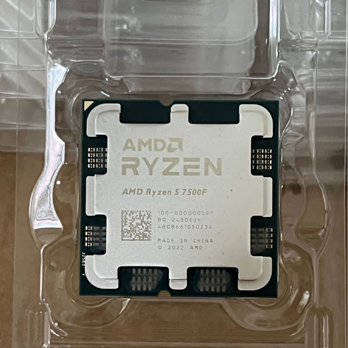 Amd Am5 Ryzen R5-7500F Cpu Processor 6 Cores 12 Threads